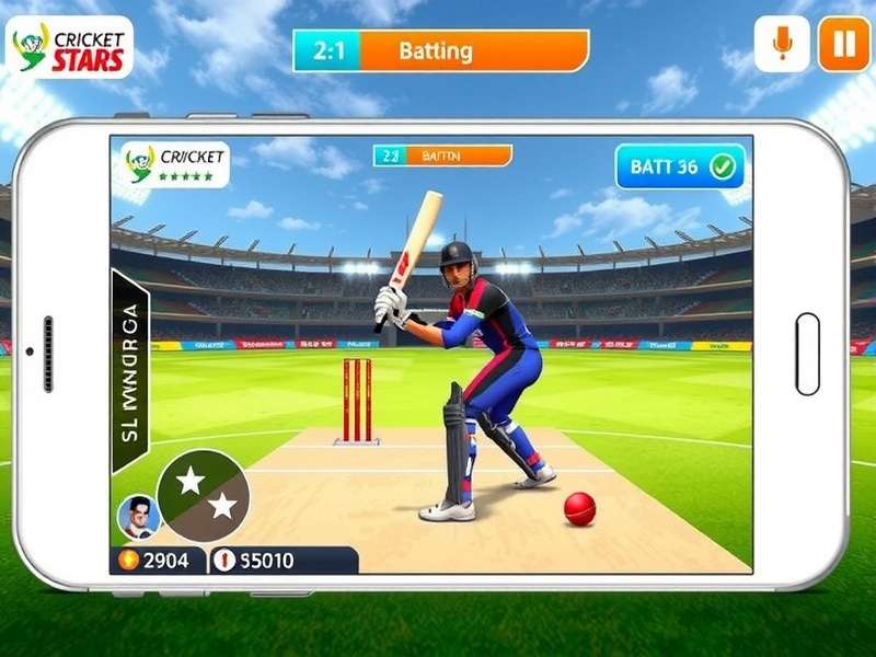 Marathi Cricket Stars batting interface